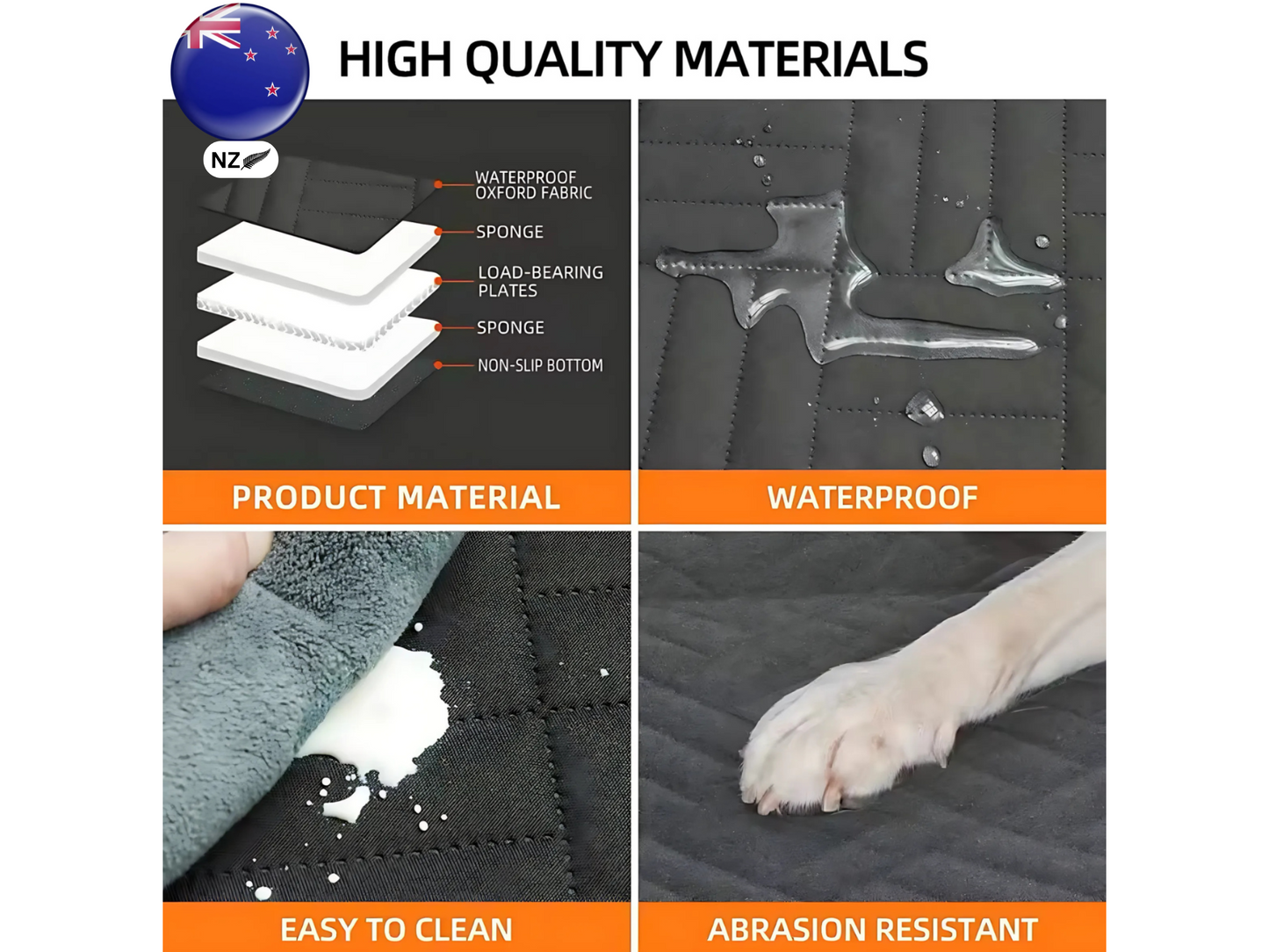 Pet Mat nz™- Hard Bottom Premium Car Seat Protector