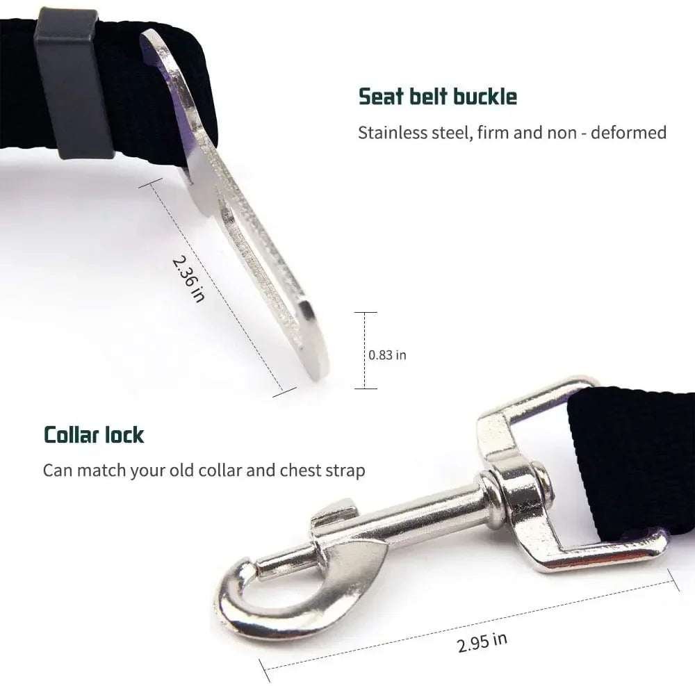 Safety Leash Seat Belt Clip